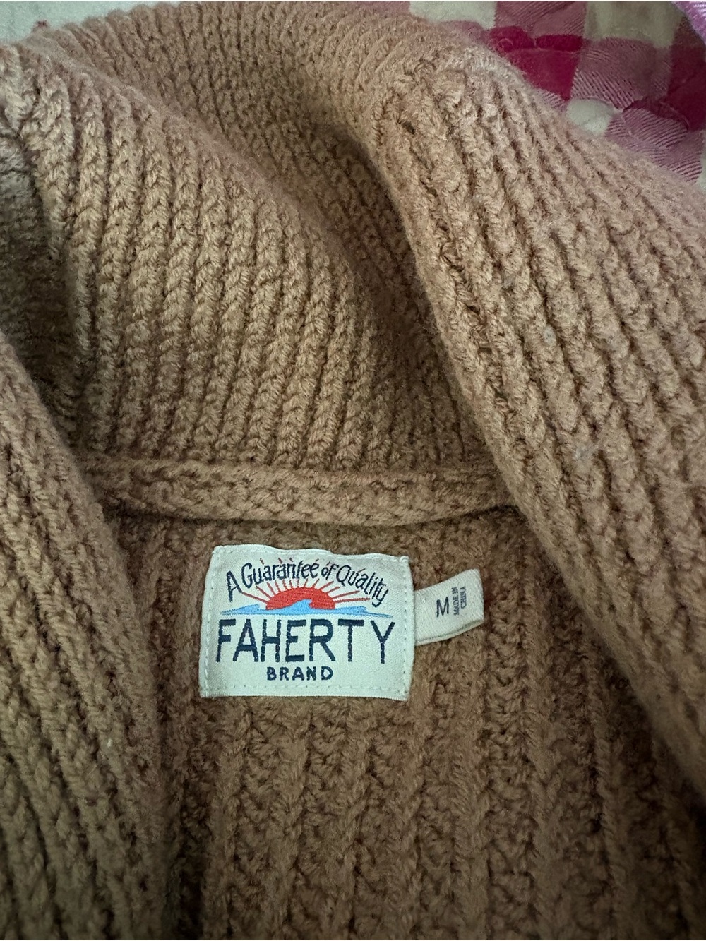 Faherty Heavy Knit Ribbed wool sweater - Picture 11 of 13